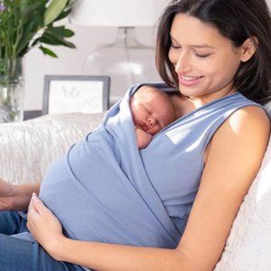 Slate Blue Cotton Skin to Skin Infant Top